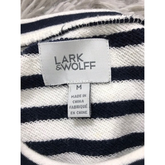 Urban Outfitters Lark & Wolff Sweater Long Sleeve Scoop Neck Red Striped Size M - Picture 5 of 10